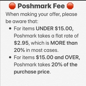 Poshmark takes a 20% fee, sometimes more